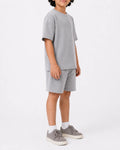 Waffle knit Co-ord Set(Stone Grey)