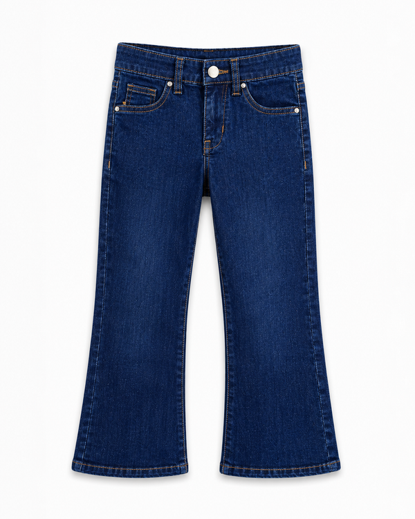 WIDE-LEG DENIM JEANS(MIDNIGHT BLUE)