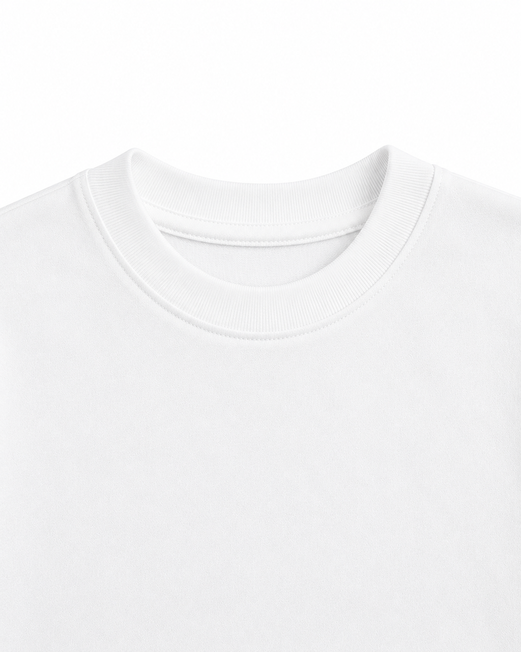 Cotton drop shoulder T shirt(Artic White)