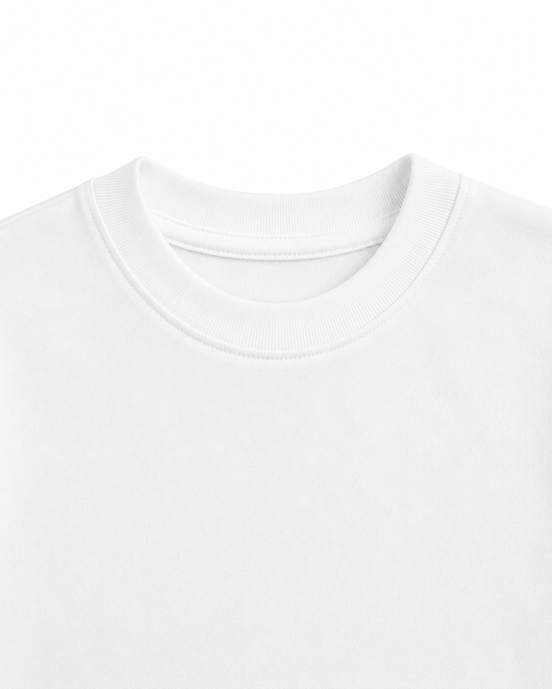 Cotton drop shoulder T shirt(Artic White)