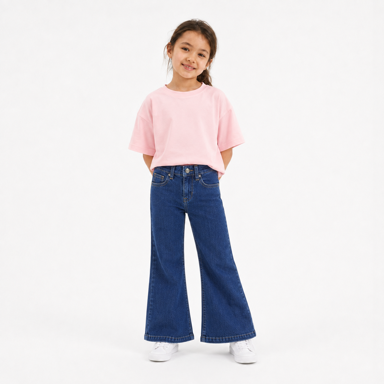 Girls Boot Cut Denim Jeans(HUDSON BLUE)