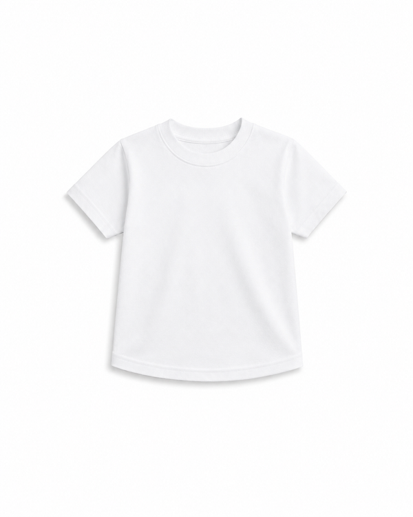 Cotton drop shoulder T shirt(Artic White)