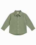 Linen Cotton Button Down Shirt(Sage Green)