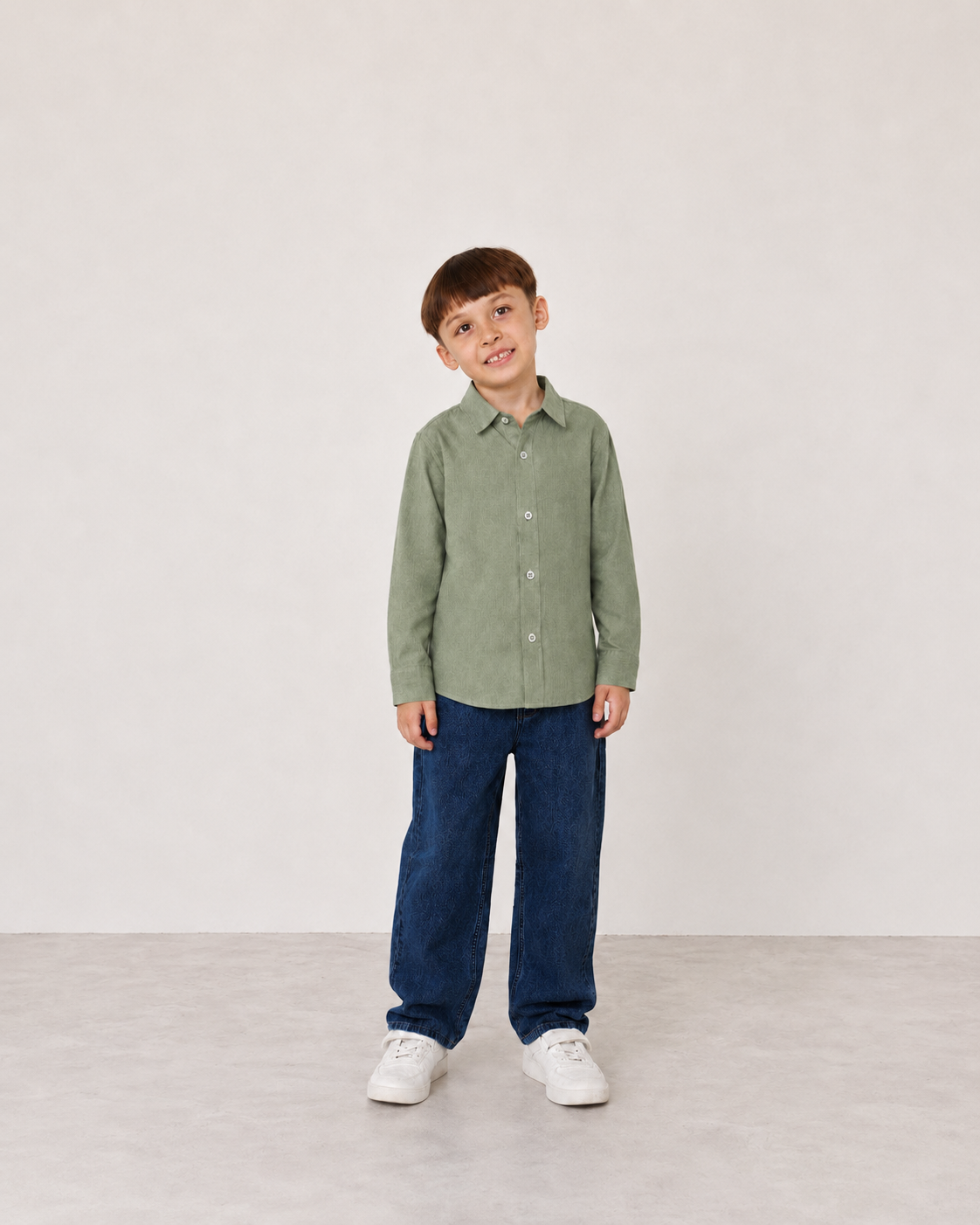 Boys Relaxed Straight Fit Jeans(Harbor Blue)
