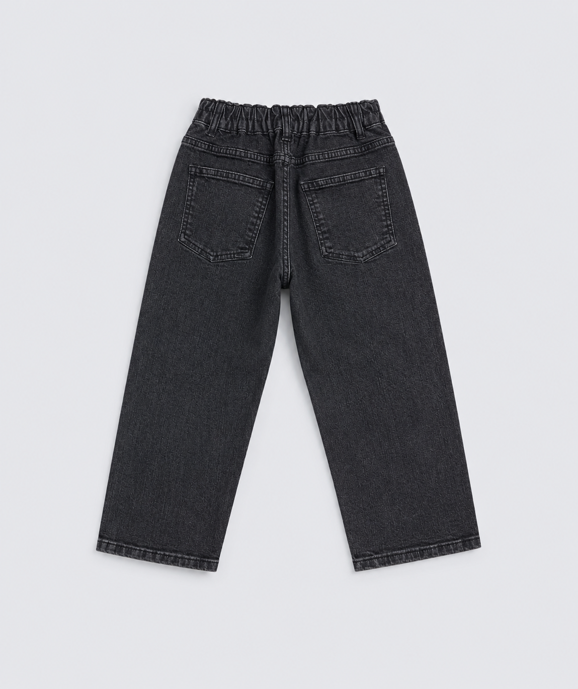 Relaxed Straight Fit Jeans(Midnight black)
