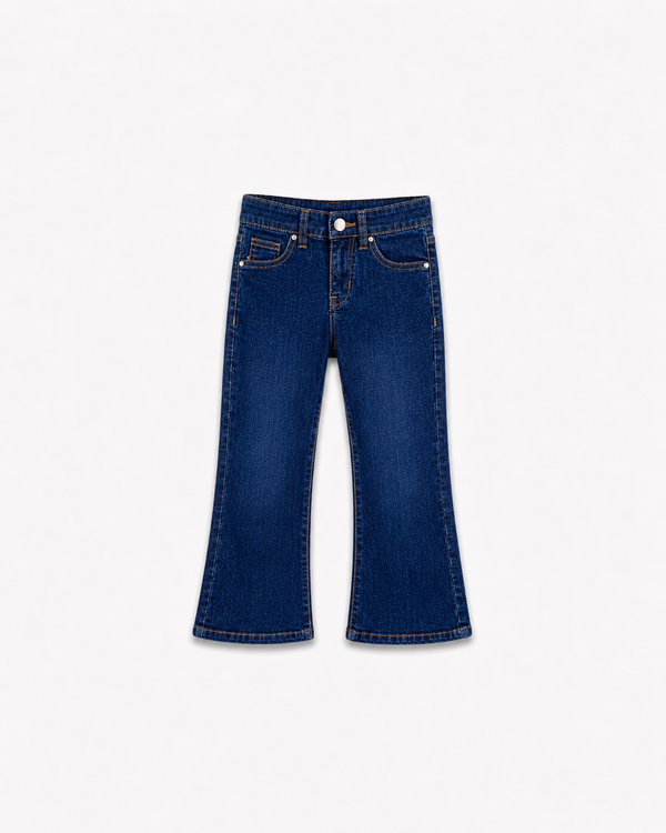 WIDE-LEG DENIM JEANS(MIDNIGHT BLUE)