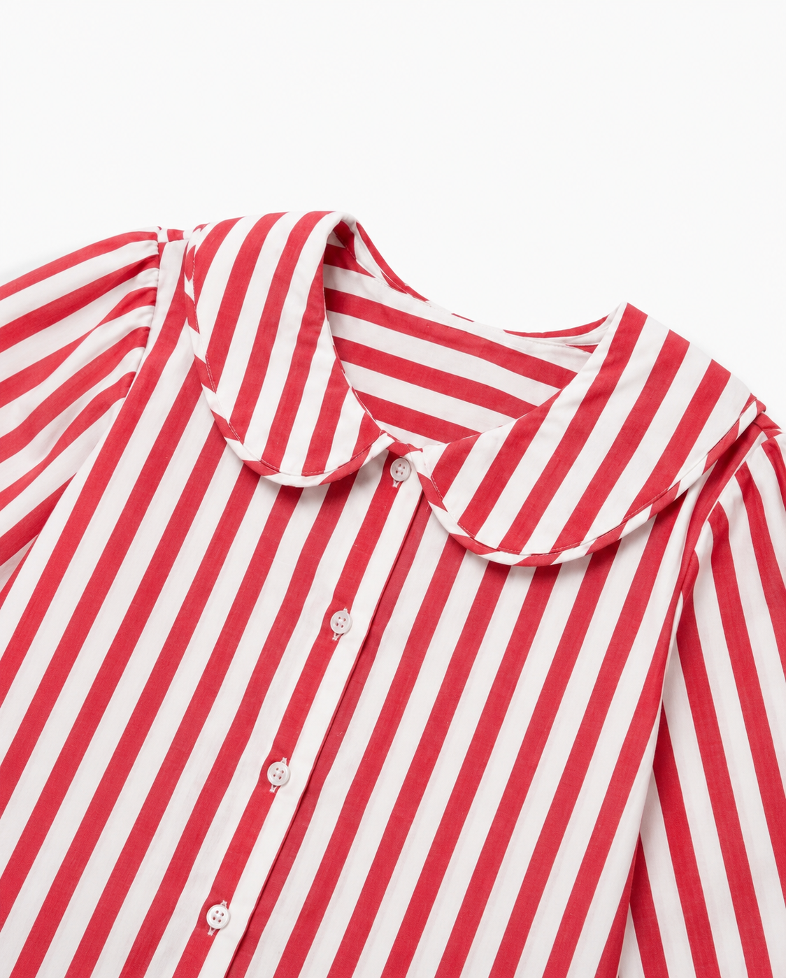 Classic Gingham Collar Shirt(Candy Pink Stripe)