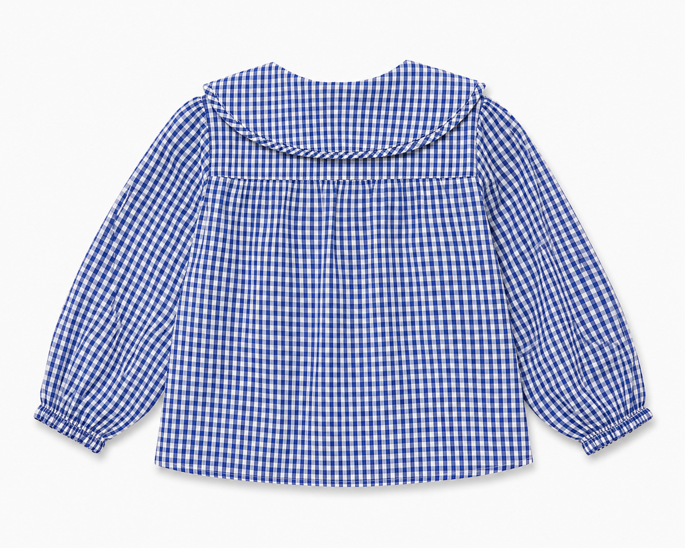 Classic Gingham Collar Shirt(Royal Blue checks)