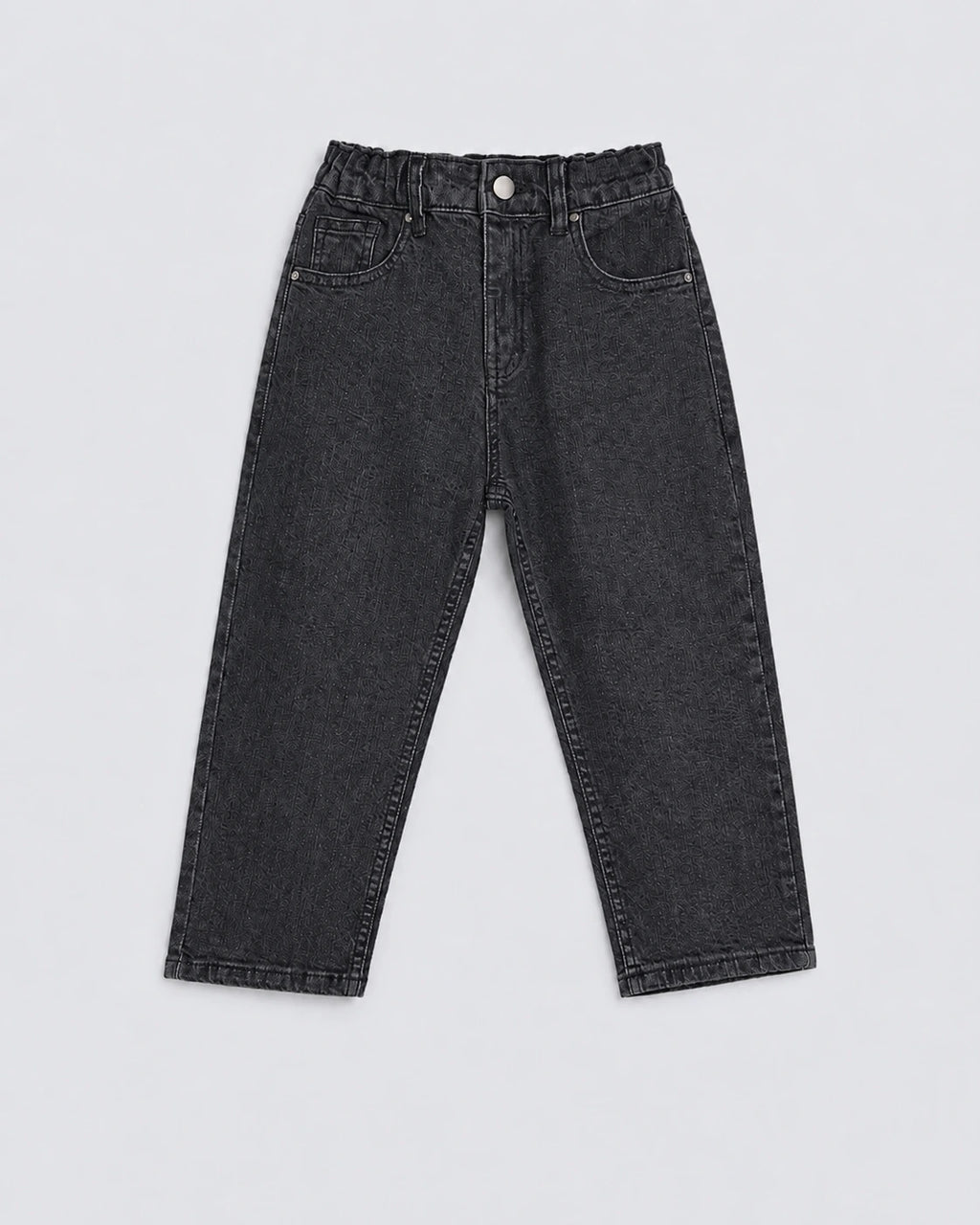 Kids denim jeans, straight fit jeans for kids, relaxed fit denim pants for children with elastic waistband. Comfortable and durable kids jeans designed for everyday wear, playtime, casual outings, and all-day comfort. Premium children's denim jeans with a classic fit and timeless style.