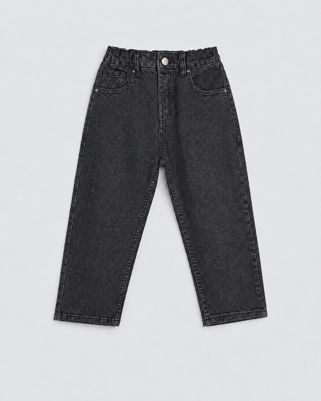 Kids denim jeans, straight fit jeans for kids, relaxed fit denim pants for children with elastic waistband. Comfortable and durable kids jeans designed for everyday wear, playtime, casual outings, and all-day comfort. Premium children's denim jeans with a classic fit and timeless style.