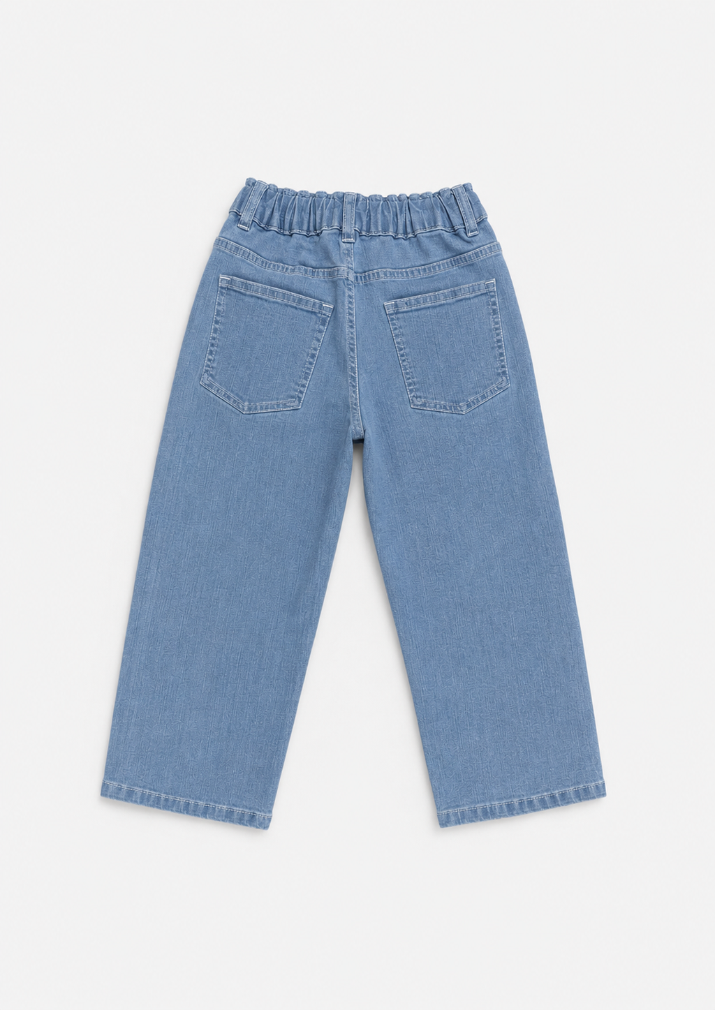Relaxed Straight Fit Jeans(Sky blue)