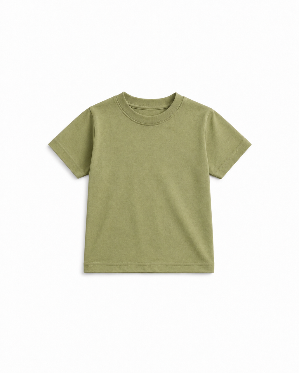 Cotton drop shoulder T shirt(Muted olive)