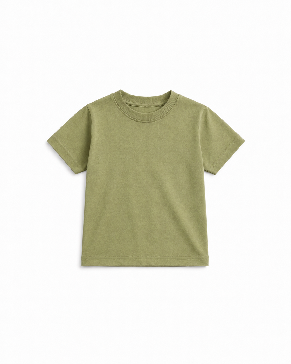 Cotton drop shoulder T shirt(Muted olive)