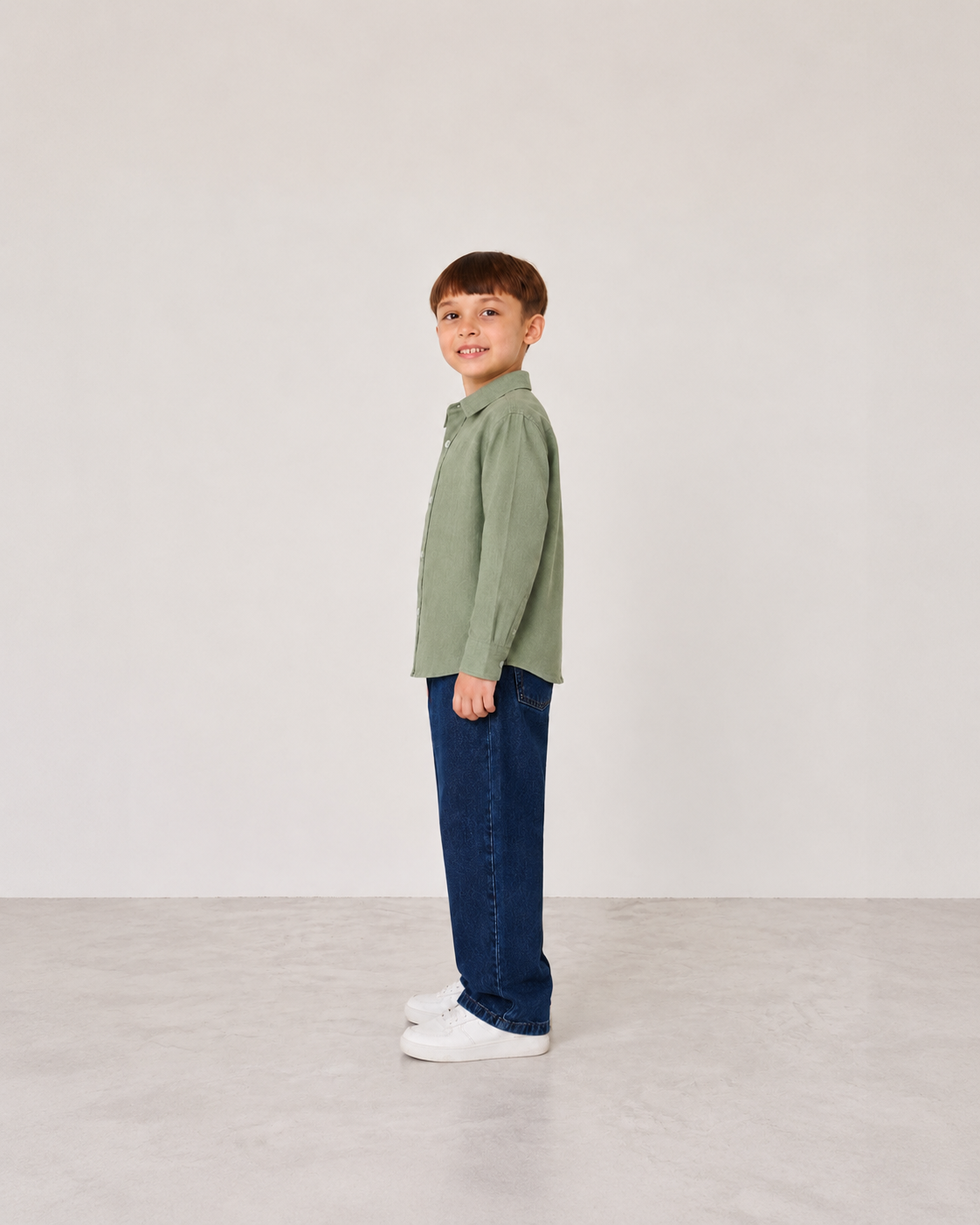Boys Relaxed Straight Fit Jeans(Harbor Blue)