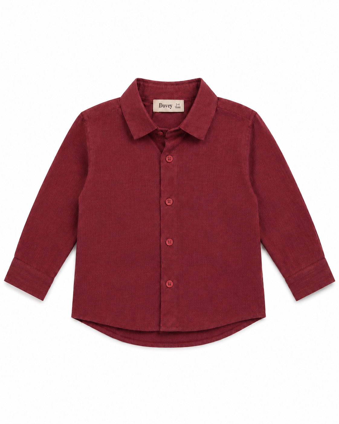 Linen Cotton Button Down
Shirt(Vintage Burgundy )