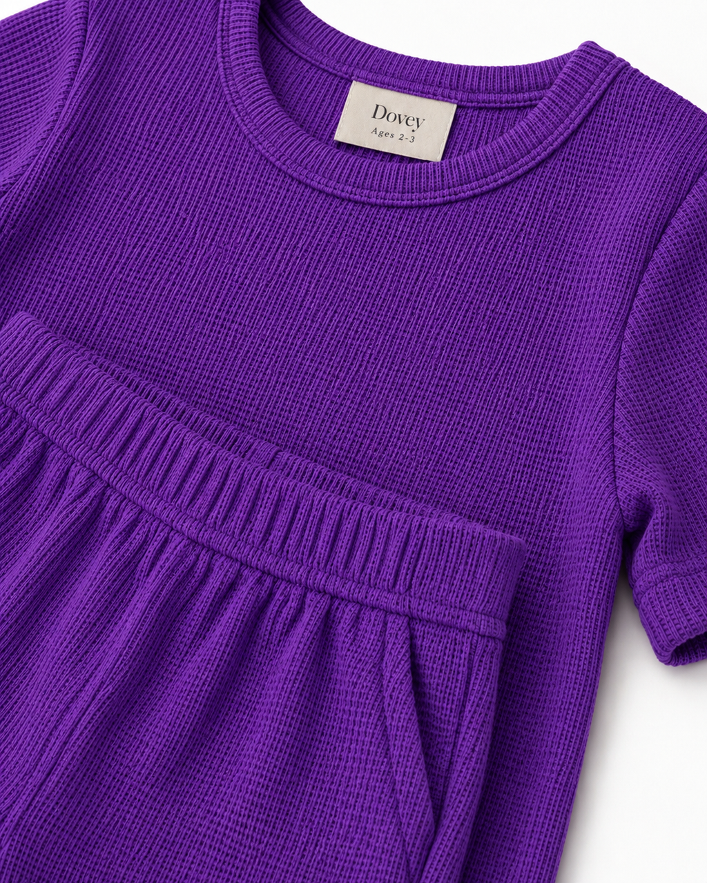 Waffle knit Co-ord Set(Lavendar Dusk)