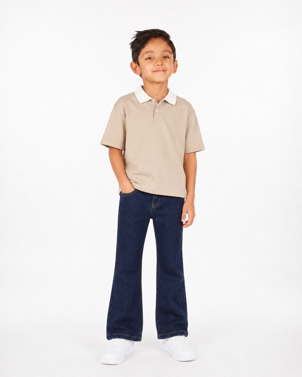 Boys Boot Cut Denim Jeans(Midnight Blue)