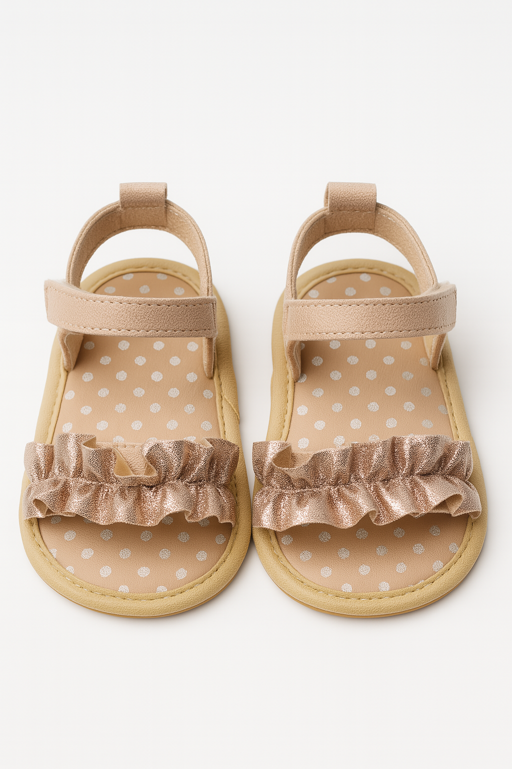 Ruffle bloom sandals