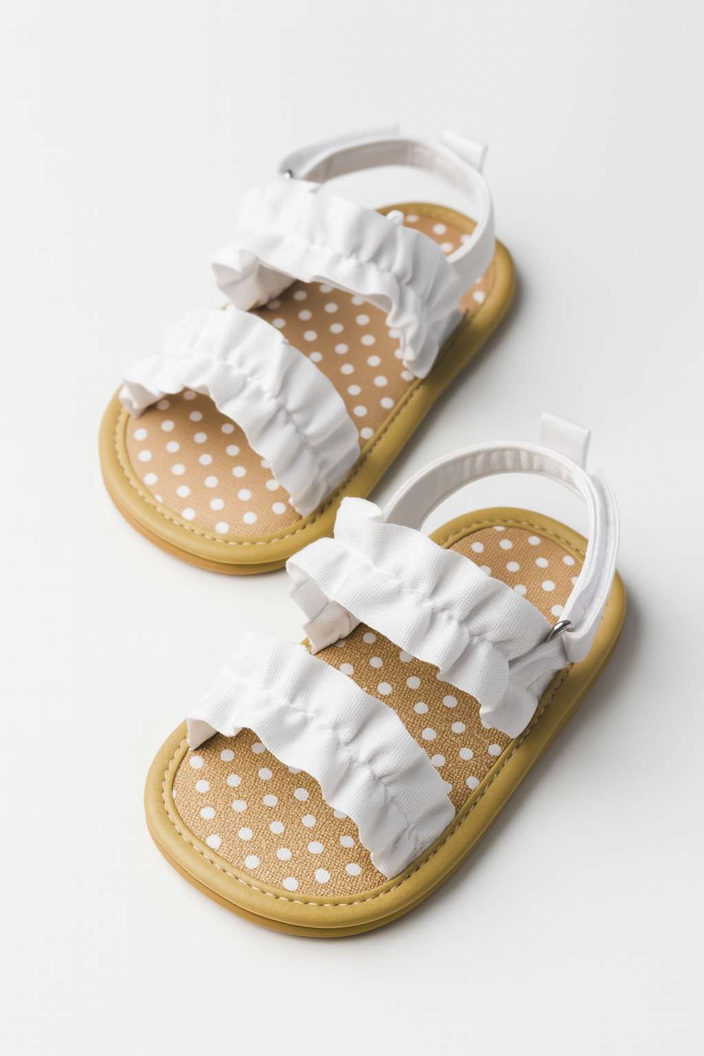 Ruffle bloom sandals