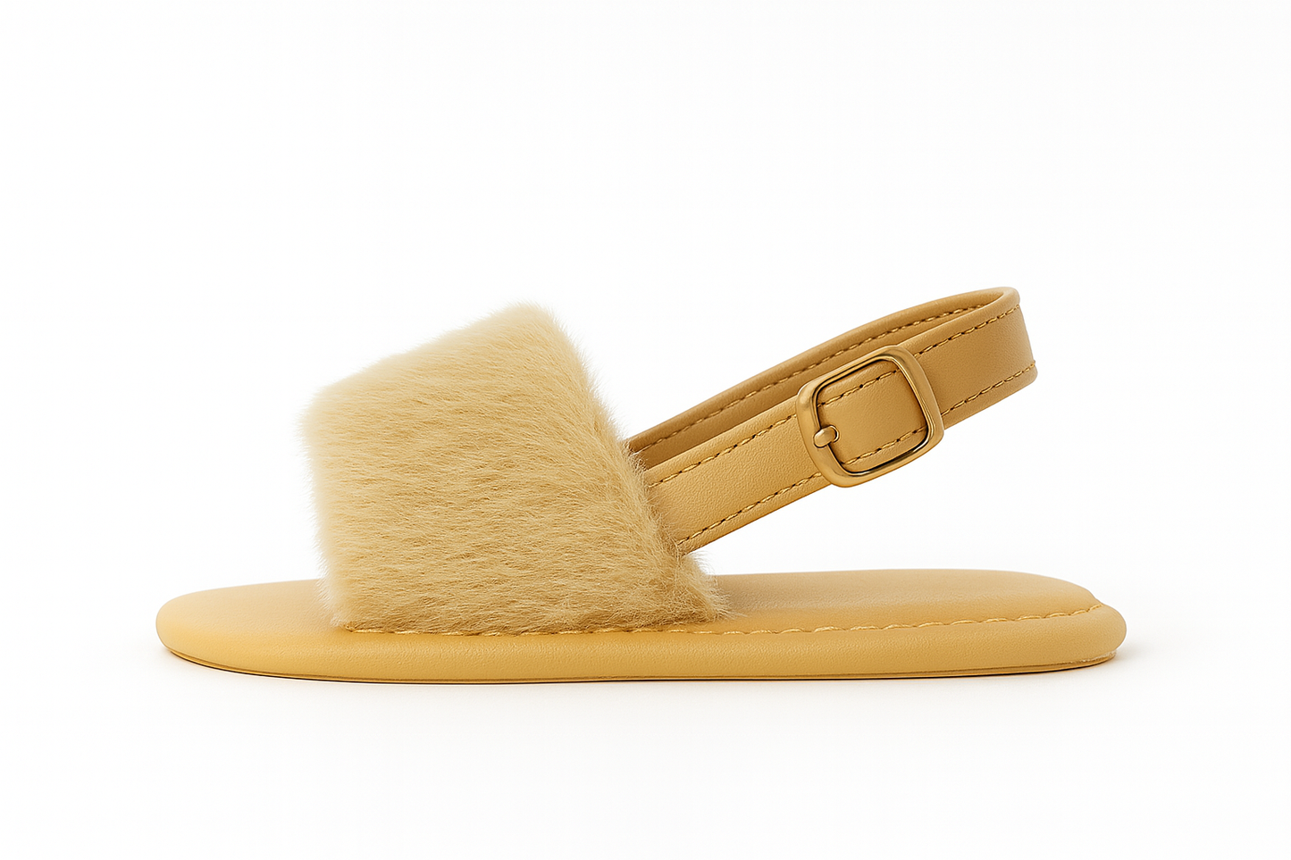 Fur sandals