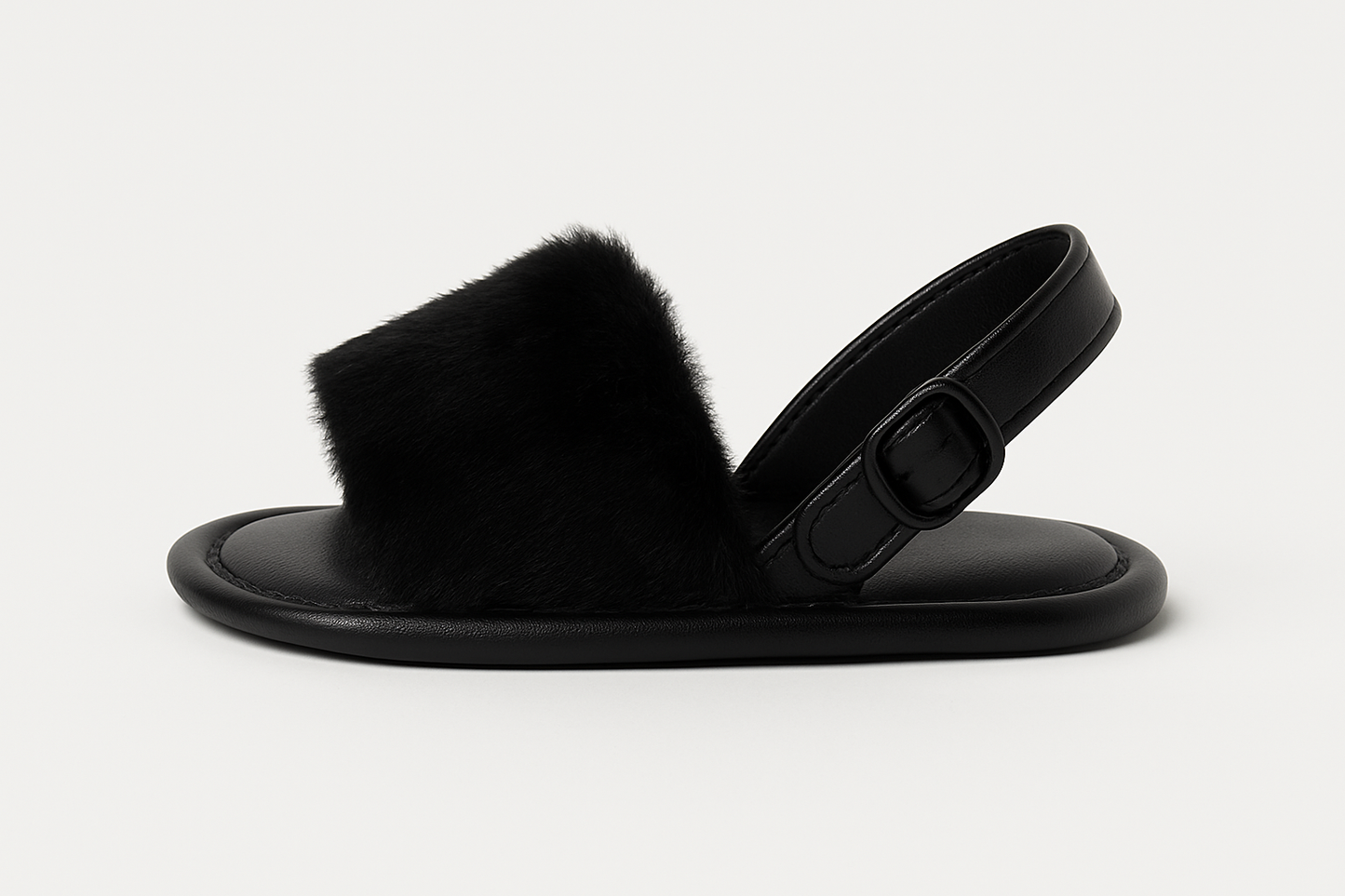 Fur sandals