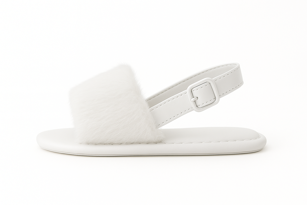 Fur sandals