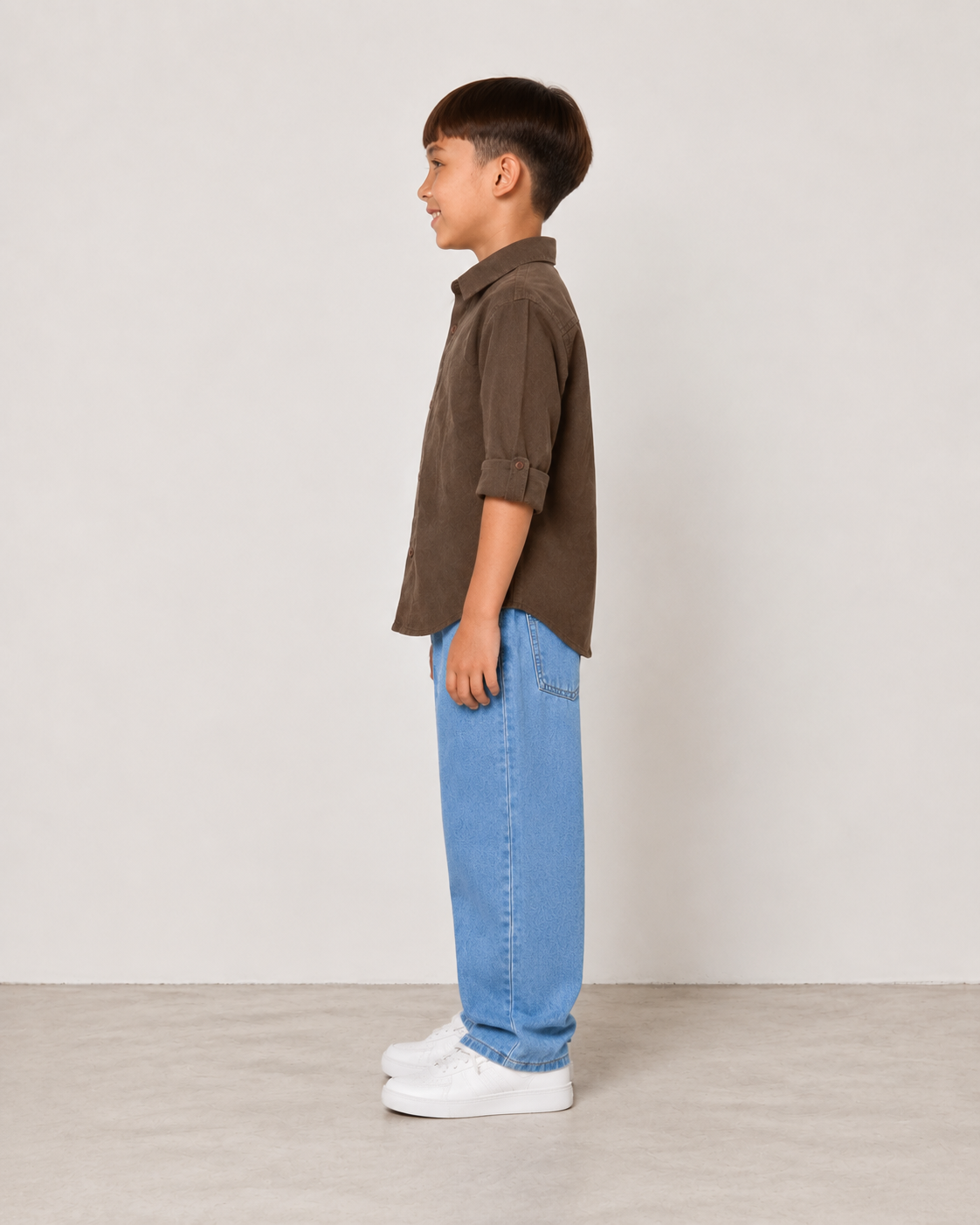 Boys Relaxed Straight Fit Jeans(Sky blue)
