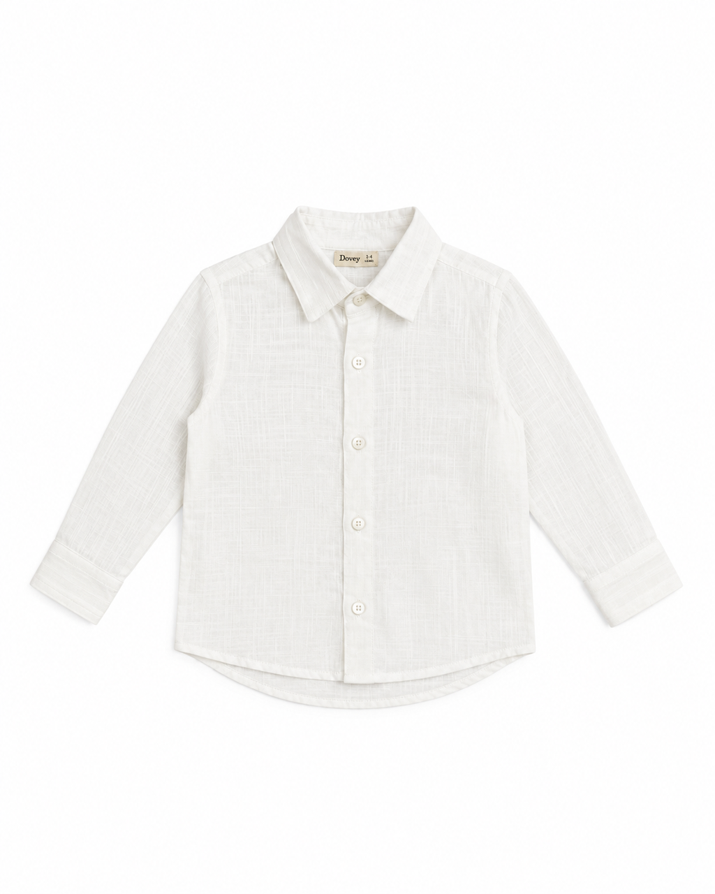 Linen Cotton Button Down Shirt(Off White)