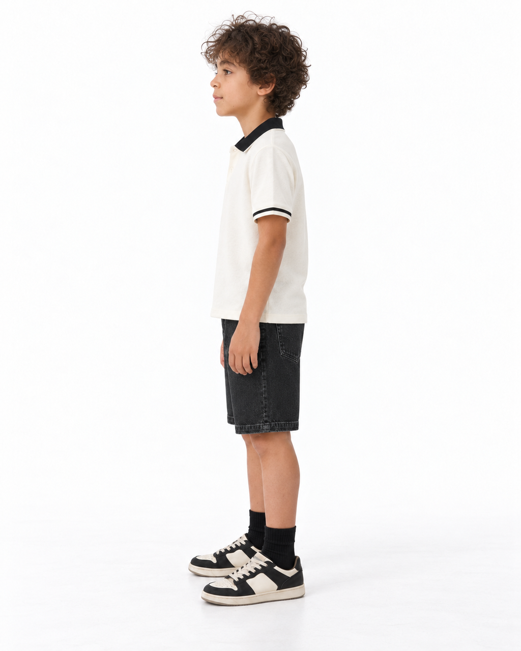 Boys Allover denim shorts (Vintage black )