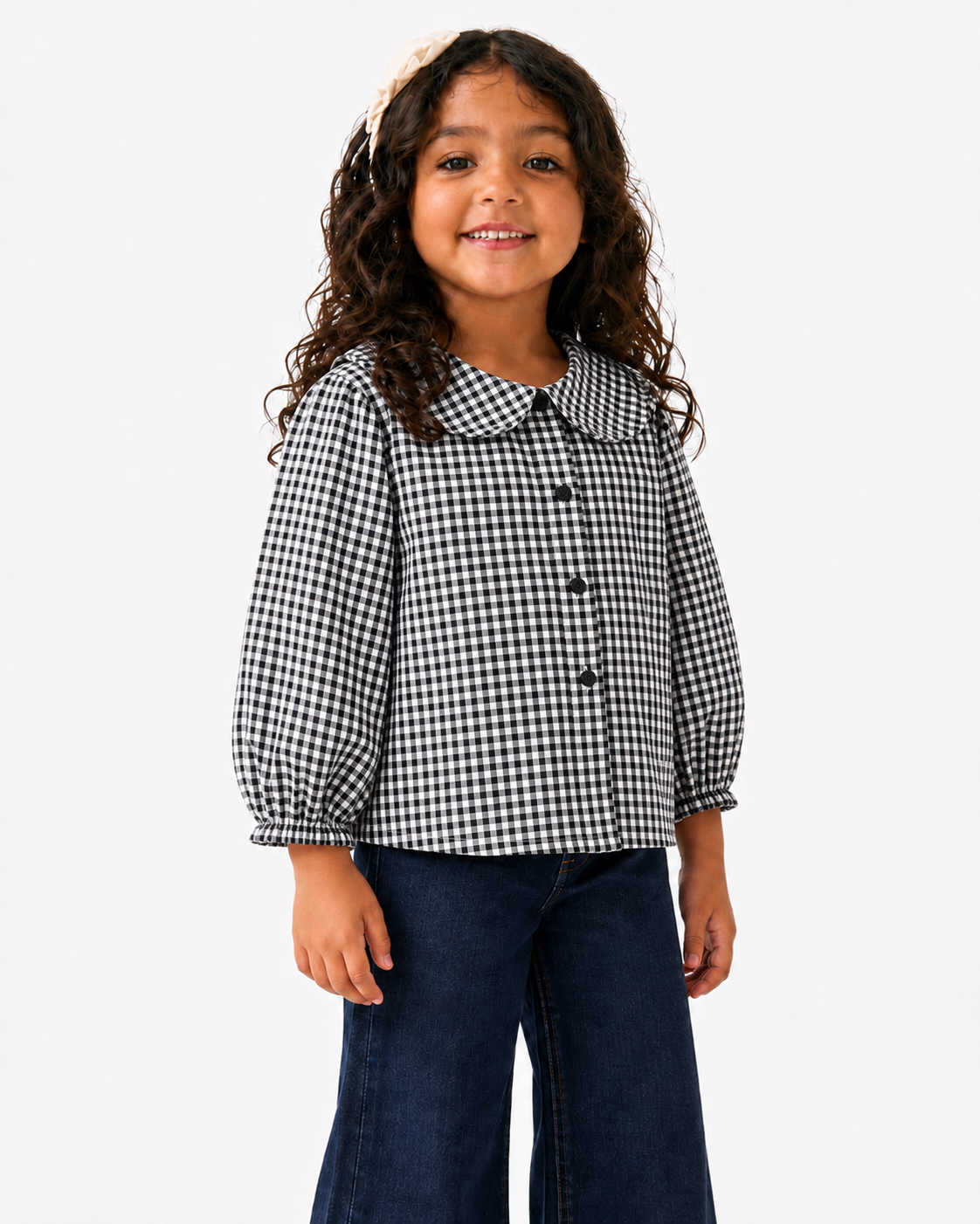 Classic Gingham Collar Shirt (Midnight Checks)