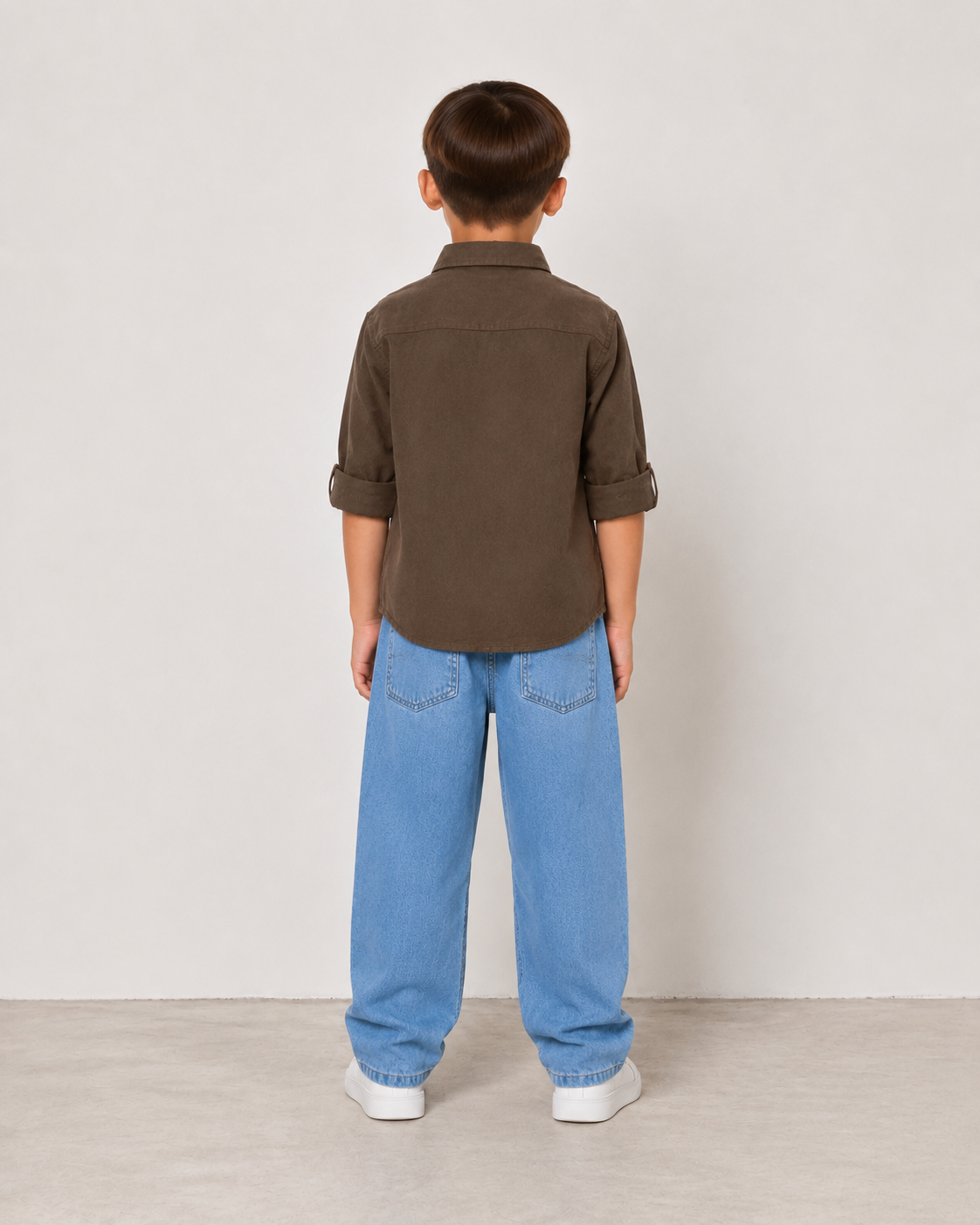 Boys Relaxed Straight Fit Jeans(Sky blue)