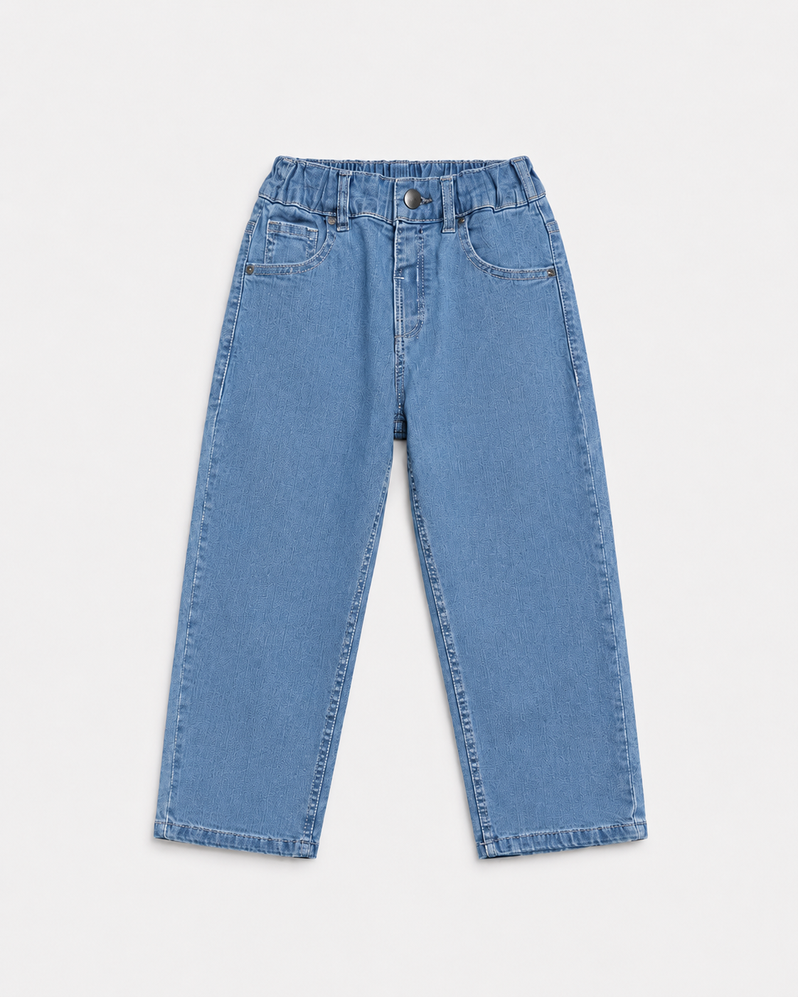 Relaxed Straight Fit Jeans(Sky blue)