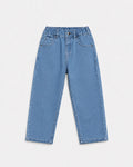 Kids denim jeans, straight fit jeans for kids, relaxed fit denim pants for children with elastic waistband. Comfortable and durable kids jeans designed for everyday wear, playtime, casual outings, and all-day comfort. Premium children's denim jeans with a classic fit and timeless style.