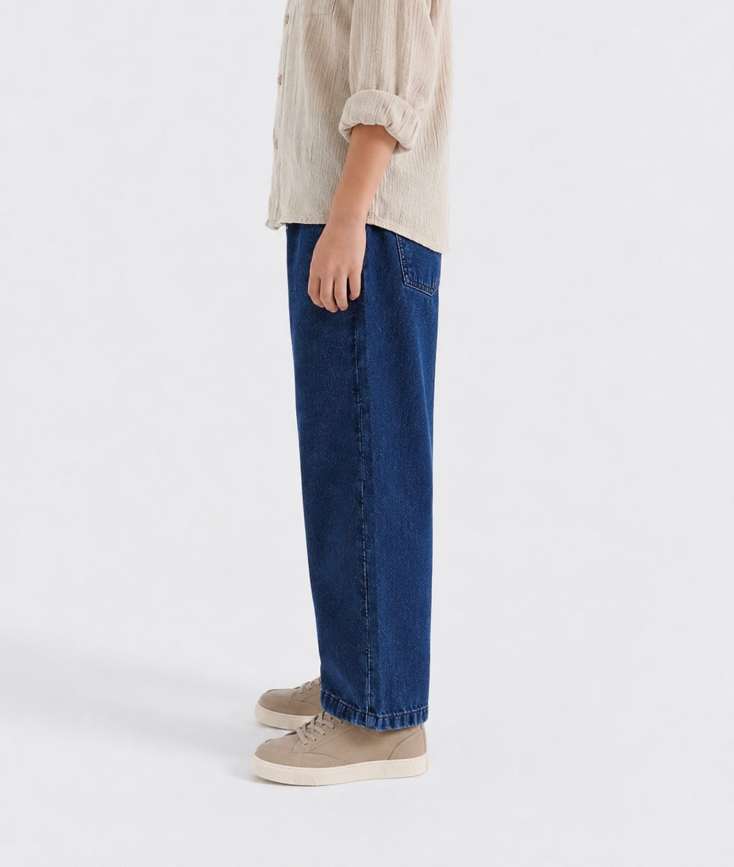 Relaxed Straight Fit Jeans(Harbor Blue)