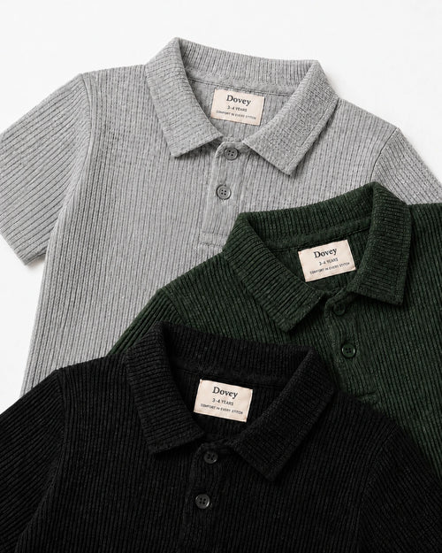 Kids polo on sale  Dovey kids soft waffle knit polo pack, comfortable boys knit polo  available in multiple colors and kids' sizes.