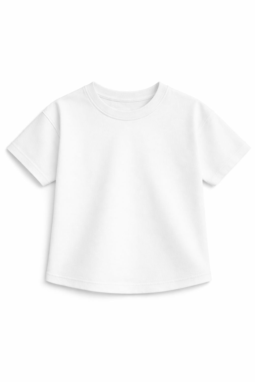 Cotton drop shoulder T shirt(Artic White)