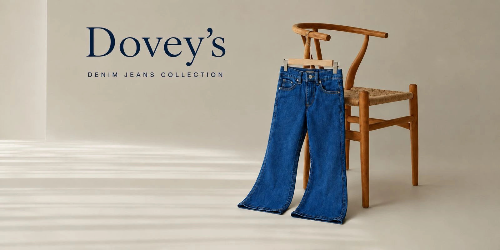 Kids denim jeans from Dovey's Denim Jeans Collection, available in multiple colors and styles including wide leg jeans and straight fit jeans made for everyday comfort 